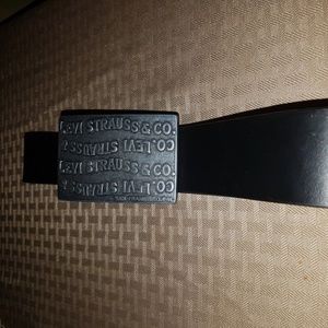 LEVI'S BLACK BONDED LEATHER MEN'S BELT SIZE 36